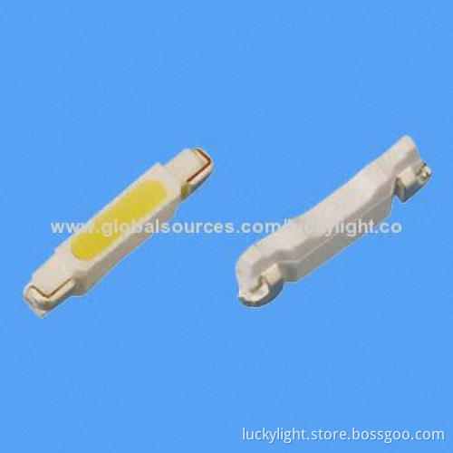 Side-view 020 SMD LEDs with 3.8 x 1.2 x 0.6mm, 120° Viewing Angle for LCD Backlight